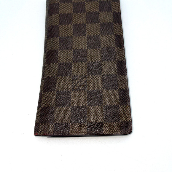 Authentic LOUIS VUITTON Damier Ebene Long Wallet Brazza Credit Cards Checkbook - Picture 2 of 16